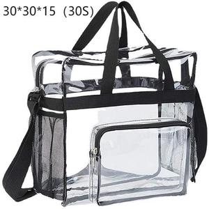 Mochila Unisex Impermeable de PVC Transparente con Patrón Geométrico, Forro de Poliéster, Logotipo Personalizado, Venta al Por Mayor, Gran Capacidad para Computadora - Product Image 6