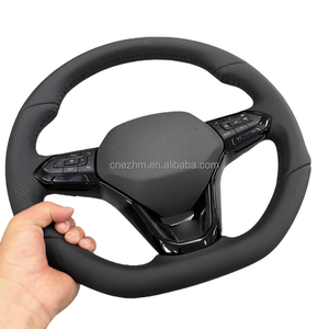 Volant en cuir <span class=keywords><strong>de</strong></span> sport multifonction BlackTrim Premium avec assistance ACC et voyage pour Pasat B8 T-Roc Viloran ID.3 ID.4 Etc - Product Image 3