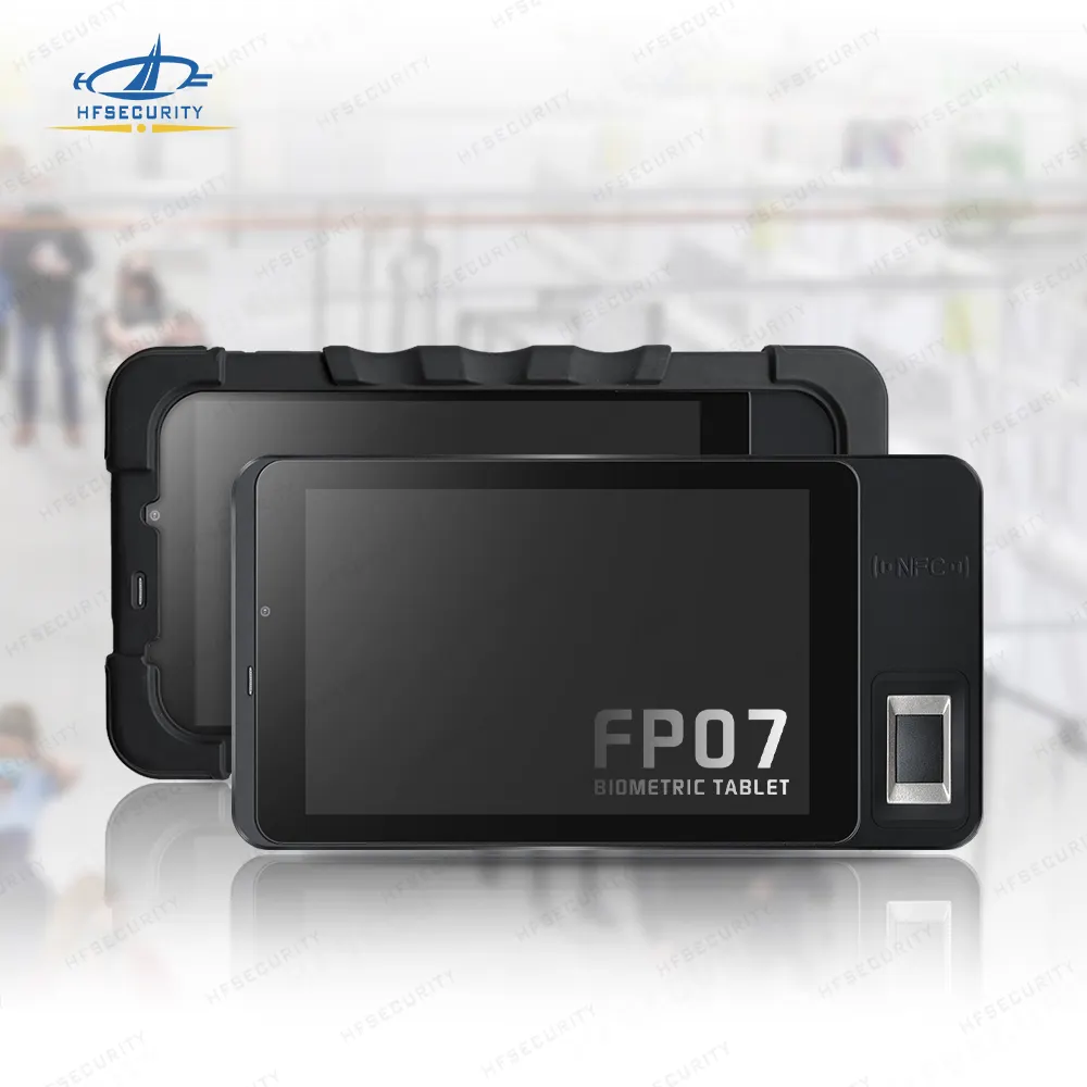 HFSecurity FP07 Biométrico Android Industrial Tiempo y Asistencia Control de Acceso RFID Grabación de Tiempo Tableta Industrial
