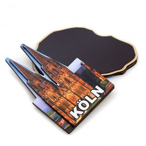 Aimant en bois époxy à 2 couches, souvenir personnalisé de Cologne, Allemagne, pour réfrigérateur, en MDF, avec autocollant magnétique et feuille photo, pour décoration intérieure - Product Image 3