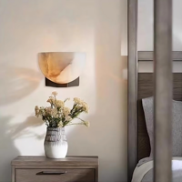 Lampes murales décoratives en marbre de style nordique moderne, design créatif, éclairage intérieur LED E26 pour la maison et les hôtels, salon