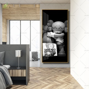 Décoration d'intérieur de luxe avec impression haute définition, intégrant de la porcelaine de cristal et des fresques LED, personnalisable sur mesure - Product Image 4