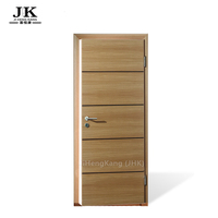 Porte en bois traditionnelle à battants JHK-FC02, imperméable, pour l'intérieur des écoles, avec matériau MDF et style antique à plat