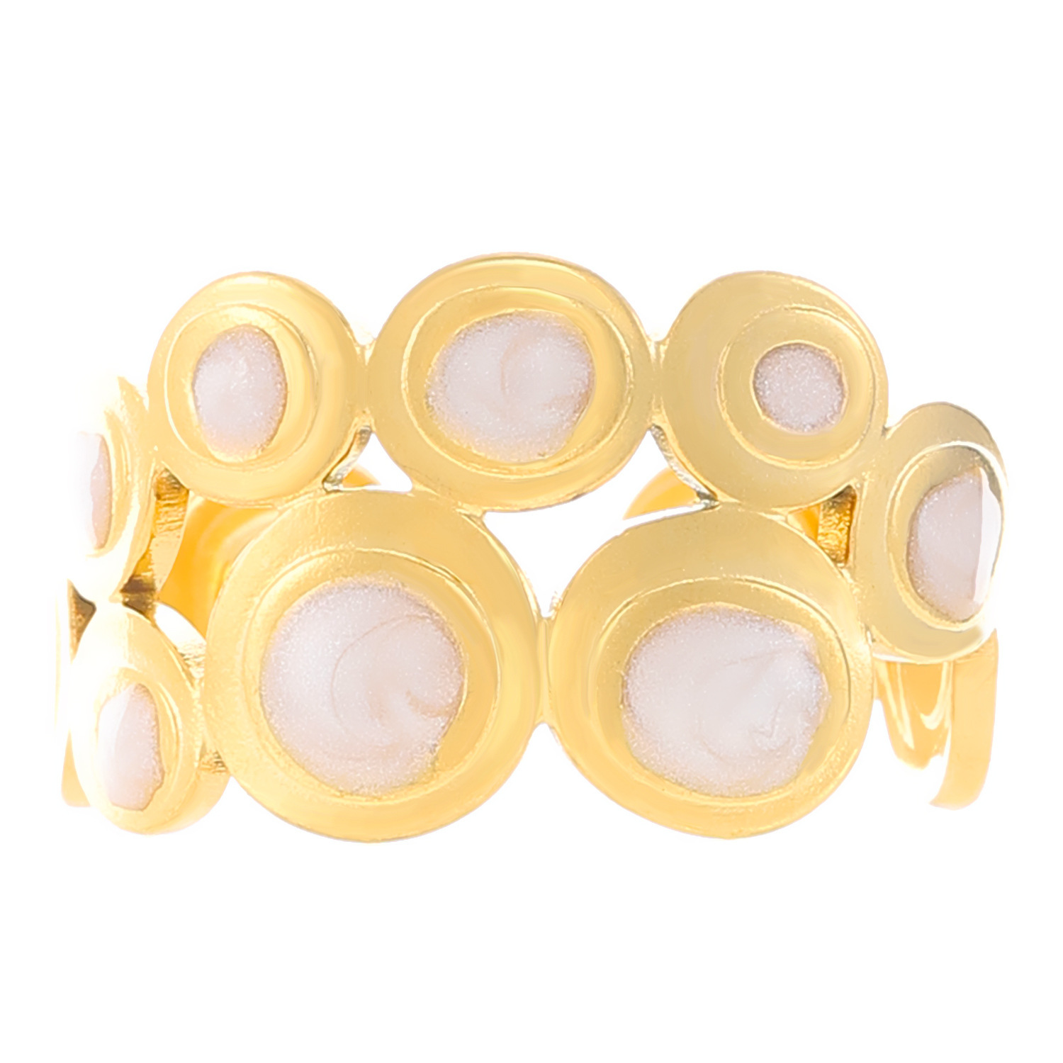 16 18k real gold dot z-075