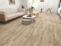 Revêtement de sol en vinyle SPC moderne, PVC rigide, imperméable, texture bois, système de clic, pour appartement, hôtel, bureau