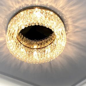 New Style Indoor Decorative House Lighting Hotel Gold Modern <b>Light</b> Led <b>Circular</b> Crystal <b>Ceiling</b> Lamp - Product Image 3