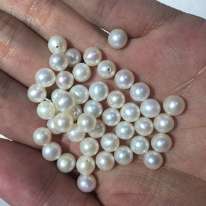 Perle d'Acqua Dolce Naturali di Alta Qualità, Bianche e Colorate, 3-10mm, Senza Foro, Perle Tonde Sciolte per Creazione di Gioielli - Product Image 4