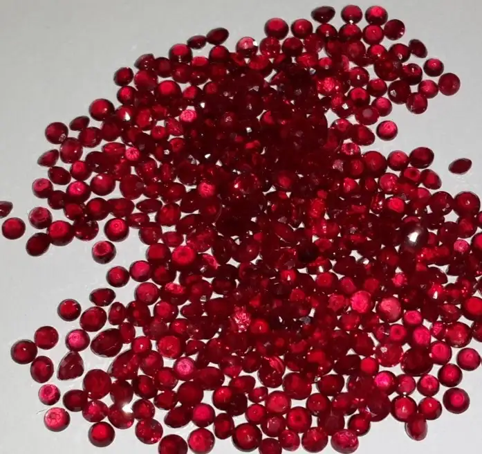 2.5-3mm natural solto terra-mined rubi soprar cor vermelha transparente qualidade superior