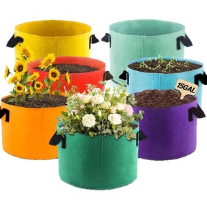 Nouveaux sacs de plantation en feutre non tissé pour semis de jardinage, sacs sept couleurs pour la culture de légumes domestiques, vente en gros transfrontalière - Product Image 1