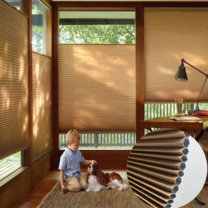 Tessuto per Tende <span class=keywords><strong>a</strong></span> Nido d'Ape Opzioni Oscuranti Totale e Parziale Colori Multipli Protezione UV Integrata Schermo Antivento Riparo dal Sole - Product Image 5