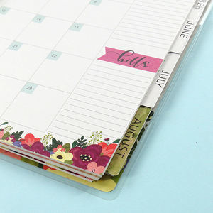 Libreta <span class=keywords><strong>planificador</strong></span> <span class=keywords><strong>semanal</strong></span> mensual con impresión personalizada A5, cubierta dura Rosa bonita, venta al por mayor, 2021 - Product Image 6