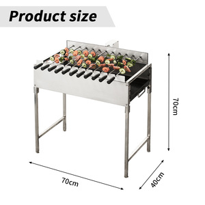 HDCB11 Barbecue Tradizionale Greco-Cipriota a Carbone con Motore Girarrosto e Spiedini per <span class=keywords><strong>Kebab</strong></span>, Griglia da Cipro - Product Image 4
