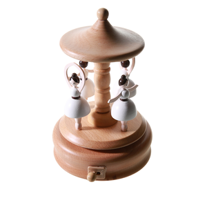 Boîte à <span class=keywords><strong>musique</strong></span> en bois créative, carrousel, décoration d'intérieur, fille dansant <span class=keywords><strong>le</strong></span> ballet, cadeau d'anniversaire, château musical <span class=keywords><strong>dans</strong></span> <span class=keywords><strong>le</strong></span> <span class=keywords><strong>ciel</strong></span> - Product Image 2