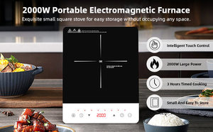 Estufa Eléctrica Portátil de 220V, de un Solo Quemador, Multifuncional, de <span class=keywords><strong>Bajo</strong></span> <span class=keywords><strong>Consumo</strong></span> / Cocina de Inducción - Product Image 5