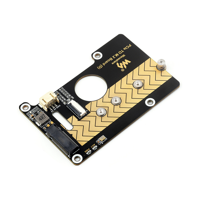 PCIe to M.2 Adapter Board (D) Compatible with 2280 / 2260 / 2242 / 2230 Size NVMe Protocol M.2 SSD 8Gbps for Raspberry Pi 5 Rpi5