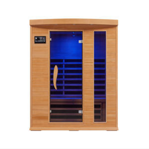 <span class=keywords><strong>Sauna</strong></span> de cedro rojo para jardín de madera sólida interior para 1-2 personas con diseño tradicional - Product Image 1