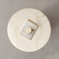 Table console d'appoint en marbre minimaliste italien, style nordique moderne, luxe léger, crème, haut de gamme, pour salon de villa ou d'hôtel