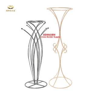 Anniversary Indoor And Outdoor Wedding Party Table Tall Vases Decorations Events Metal Centerpiece Stands