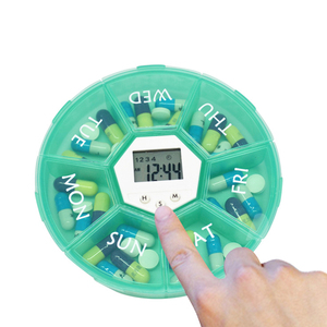 Pill Dispenser nhựa hàng tuần thuốc nhắc nhở hộp Tổ chức hẹn giờ thuốc lưu trữ trường hợp y học trường hợp hộp thông minh đồng hồ đếm ngược - Product Image 4