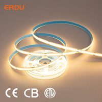 Bande LED COB Intelligente Dimmable 8mm 24V Haute Qualité CRI 90 pour Éclairage de Base de Lit Flottant Certifiée ETL CE CB