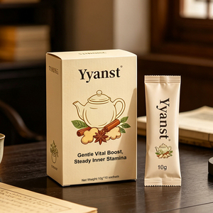 Café Herbal Énergisant au Gingembre et Cannelle Épicés Chauds 10g*10 Sachets Boîte en Papier Kraft Pour la Maison, les Voyages, et le Soin Quotidien de l'Énergie OEM Priva - Product Image 3