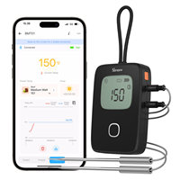 Termometer Daging SONOFF BMT01 BBQ dengan Probe PC untuk Pemantauan Jarak Jauh Oven BBQ, Peringatan Suhu Memasak, Aplikasi EWeLink Android