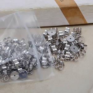 Agujas para Orejas Redondas de Plata S925 de 6 mm de Grosor con Tamaño Grande y Peso Pesado 4914, Accesorios de Joyería - Product Image 2