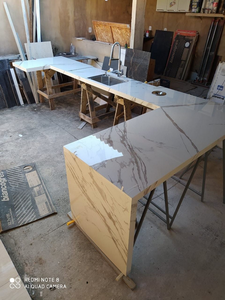 Wislink 12mm dày rắn bề mặt tấm tinh khiết <span class=keywords><strong>Acrylic</strong></span> tấm tùy chỉnh mô hình cho Countertop/vòi hoa sen tường/bàn tiếp tân - Product Image 2