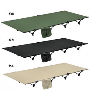 Cama de Camping de Aleación de Aluminio 190x65x16cm Plegable Portátil para Dormir al Aire Libre con Bolsillo de Almacenamiento Ligera 2.2kg Forma Rectangular - Product Image 2