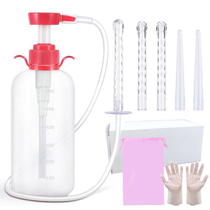 Kit de ducha unisex para el hogar, conjunto de enema vaginal Anal y mujeres, Yoni, picazón, vaginitis, kit de botella de ducha, botella limpia de riego higiénico - Product Image 2