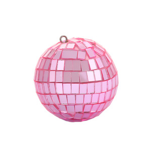 Bola de espejos transfronteriza de ganchillo con diseño de bola de discoteca, colgante para árbol de Navidad, bola de Navidad de espuma láser para bar - Product Image 4