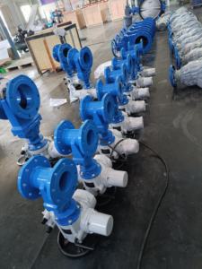 Actionneur électrique motorisé 380V Vanne Papillon <span class=keywords><strong>Vannes</strong></span> à bride - Product Image 6