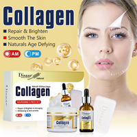 Disaar Vente en Gros Nouveau Coffret de Soins pour la Peau 3 en 1 au Collagène 100% Pur (Nouveau) Sérum de Beauté le Meilleur Blanchissant Anti-rides et Anti-âge
