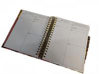 2025 Journaux Personnalisables Spirale Agenda Hardcover Planner Impression A5 Mensuel Hebdomadaire Planificateur Carnet