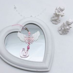 Lanière de téléphone portable rétro Y2K avec pendentif ailes et cœur, chaîne de téléphone mignonne en cristal énergétique pour filles - Product Image 4