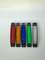 Nouveaux feux de signalisation latéraux réfléchissants de type cadre ENSAITE vert/rouge/jaune/bleu/blanc DC 12V/24V 6 LED pour voiture/camion/remorque