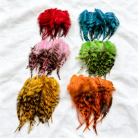 10-15cm Gefärbte Hühnerfedern zur Dekoration für DIY-Handwerk, Party-Deko, DIY-Traumfänger, Hutgestaltung und Kleidungszubehör