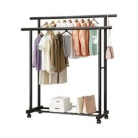 Séchoir à linge sur pied en acier au carbone, simple et moderne, pour la maison, les balcons, l'intérieur et les dortoirs étudiants - Mobile