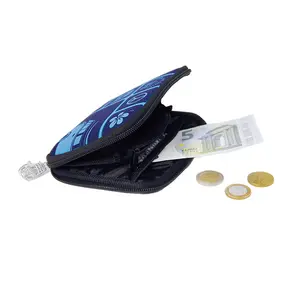 High Quality Custom Color Portable Neoprene Sleeve Pouch Carrying Small Coin Purse