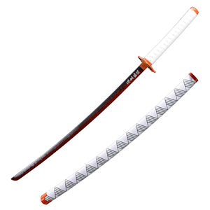 Demon Slayer juguetes <span class=keywords><strong>espada</strong></span> <span class=keywords><strong>Rengoku</strong></span> Kyoujurou Nichirin <span class=keywords><strong>espada</strong></span> Katana Samurai <span class=keywords><strong>espada</strong></span> artesanía 104cm - Product Image 1