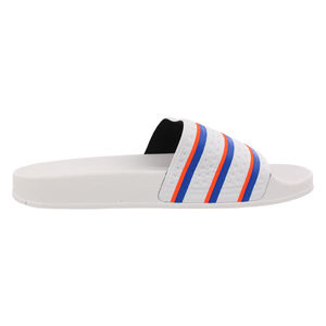 Zapatos Adidas Adilette para Hombre, Color: Blanco Nube/Azul/Rojo Solar, 100% Auténticos - Product Image 3