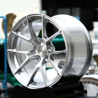 Jantes forgées concaves personnalisées VS-5RS, finition argent brossé, légères, pour voitures de course Corvette C6 C8 Z06 Corvette C7 Stingray Z51 ZR1