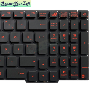 TR ตุรกี 4 พินคีย์บอร์ดเรืองแสงสำหรับ <span class=keywords><strong>ASUS</strong></span> <span class=keywords><strong>GL553</strong></span> ZX53V FX53 FX53V FX553VD FX553VE GL553VW GL753VD 0KNB0-6671TU00 คีย์บอร์ดใหม่ - Product Image 3