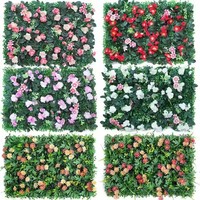 Groothandel Hoge Kwaliteit Kunststof Schutting Verticale Groene Landschapsdecoratieve Graswand Kunstplanten en -bloemen