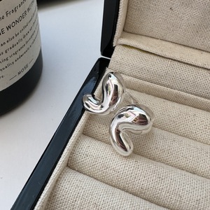 S925 Sterling Silver Lisse Texture Anneau Style Coréen Simple Ouverture Anneau Casual Conception En Gros - Product Image 2