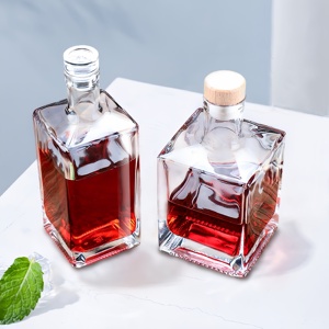 20ml 30ml 50ml 100mL Bebida alcohólica Zumo <span class=keywords><strong>Bebidas</strong></span> Licor Vino Whisky Pequeña Mini botella de vidrio de muestra con tapa - Product Image 4