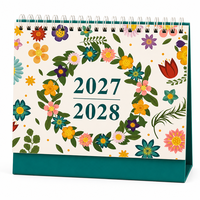 Calendrier de bureau 2027, impression personnalisée, calendrier de table mensuel, logo, service d'impression en gros, usine