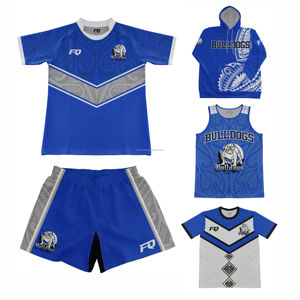 FQ NZ AU Custom Maori <span class=keywords><strong>Rugby</strong></span> League Jersey Shorts Uniformes de <span class=keywords><strong>Rugby</strong></span> Equipo de campo Entrenamiento Adultos Fuera del campo Camisetas de <span class=keywords><strong>Rugby</strong></span> para hombres - Product Image 5