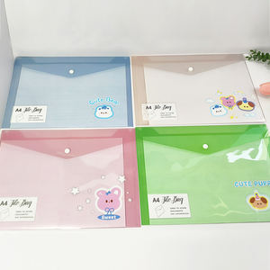 Carta tamanho A4 Kraft papel arquivo pasta com PP botão <span class=keywords><strong>String</strong></span> encerramento para organização e armazenamento de documentos - Product Image 1