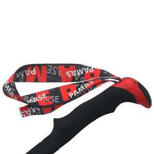 Carbon Fiber Trekking Poles <b>3</b> Section External Locking Anti Slip Hiking Walking Sticks Red And Green - Product Image 1